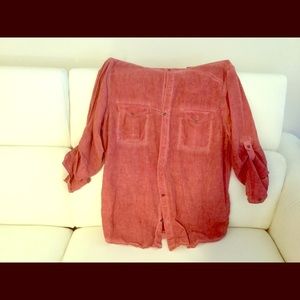 Men’s button down shirt INC . Worn once.